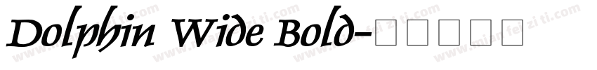 Dolphin Wide Bold字体转换